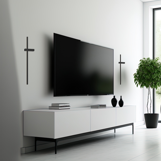 Milagro Vision fekete LED fali lámpa  (MIL-ML1007) LED 1 izzós IP20
