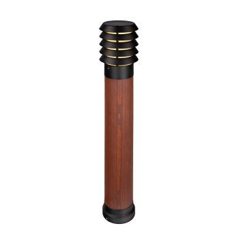 Norlys Alta Wood barna-fekete LED kültéri állólámpa (NO-1666BL) LED 1 izzós IP65