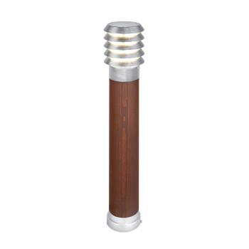 Norlys Alta Wood barna-szürke LED kültéri állólámpa (NO-1666GA) LED 1 izzós IP65