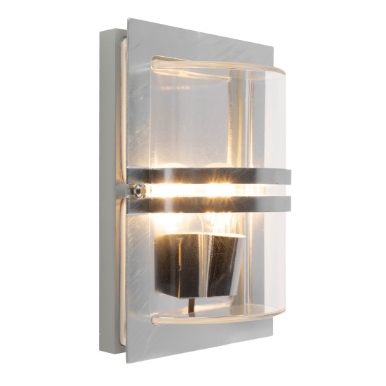 Norlys Basel szürke-opál LED kültéri fali lámpa (NO-672GA) LED 1 izzós IP54