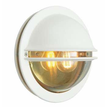 Norlys Berlin fehér-átlátszó kültéri fali lámpa (NO-610W) E27 1 izzós IP54