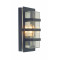 Norlys Boden fekete-átlátszó kültéri fali lámpa (NO-862B) E27 1 izzós IP54