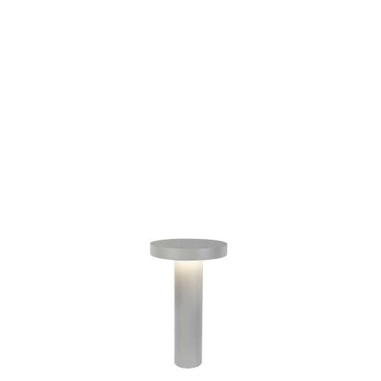 Norlys Borg matt króm LED kültéri állólámpa (NO-6123AL) LED 1 izzós IP65