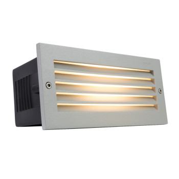 Norlys Bornholm  matt króm-fehér LED kültéri fali lámpa/LED kültéri mennyezeti lámpa (NO-541AL) LED 1 izzós IP65