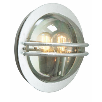 Norlys Bremen szürke-fehér kültéri fali lámpa (NO-630GA) E27 1 izzós IP54