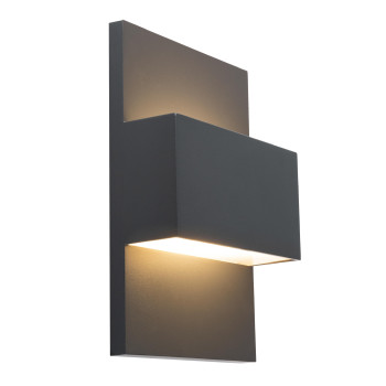 Norlys Geneve grafit LED kültéri fali lámpa (NO-1880GR) LED 1 izzós IP65