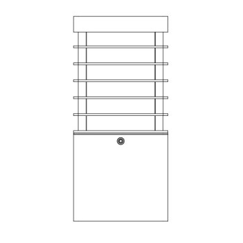 Norlys Halmstad fekete LED kültéri állólámpa (NO-211B) LED 1 izzós IP65