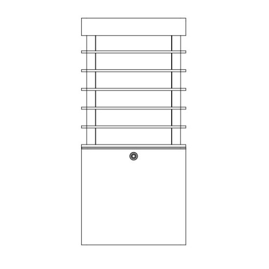 Norlys Halmstad fekete LED kültéri állólámpa (NO-211B) LED 1 izzós IP65