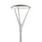 Norlys Hammerfest matt króm-átlátszó LED lámpafej kandeláberhez (NO-6140AL) LED 1 izzós IP65