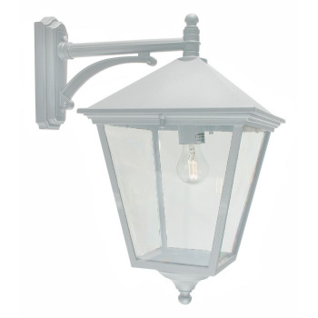 Norlys London fehér-átlátszó kültéri függesztett lámpa (NO-493A-W) E27 1 izzós IP54