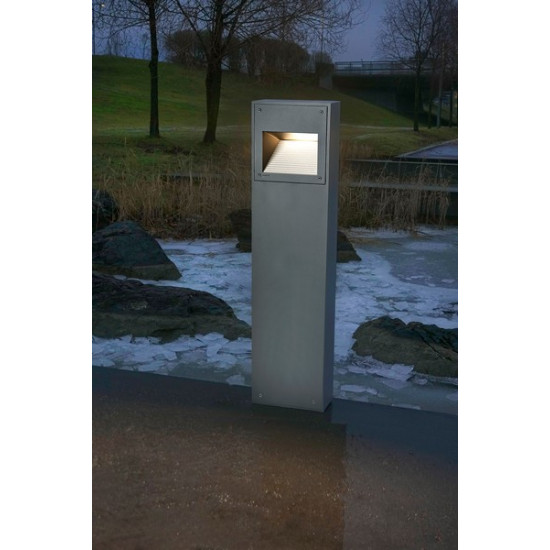 Norlys Namsos matt króm LED kültéri állólámpa (NO-5012AL) LED 1 izzós IP65