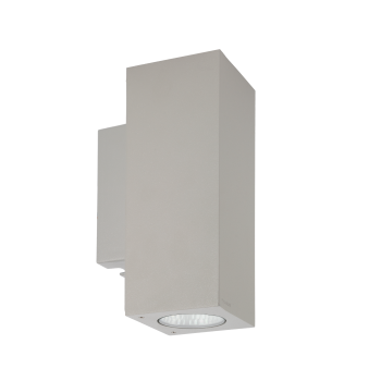 Norlys Sandvik matt króm LED kültéri fali lámpa (NO-1732AL) LED 2 izzós IP65