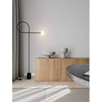 Nova Luce Dedalo fekete-fehér állólámpa (NL-9010224) G9 1 izzós IP20
