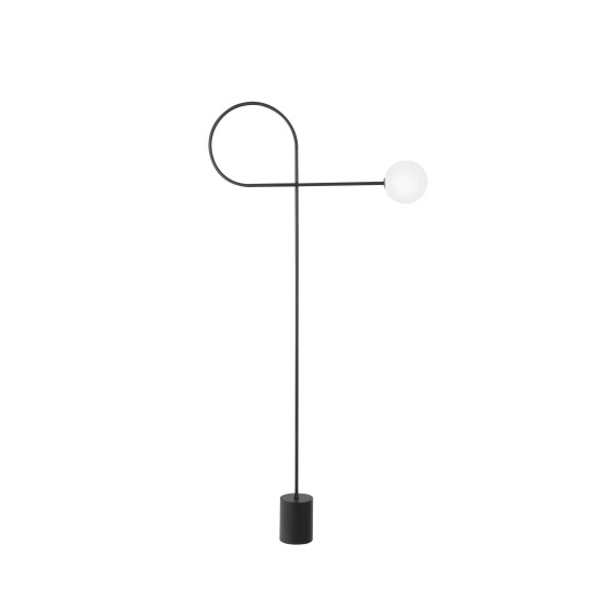Nova Luce Dedalo fekete-fehér állólámpa (NL-9010224) G9 1 izzós IP20