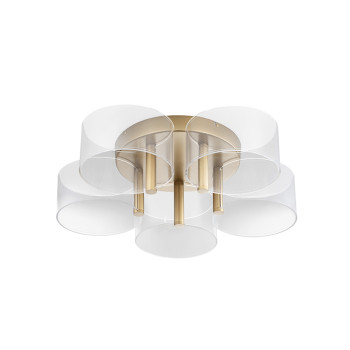 Nova Luce Gatlin arany-fehér LED mennyezeti lámpa (NL-9756712) LED 1 izzós IP20