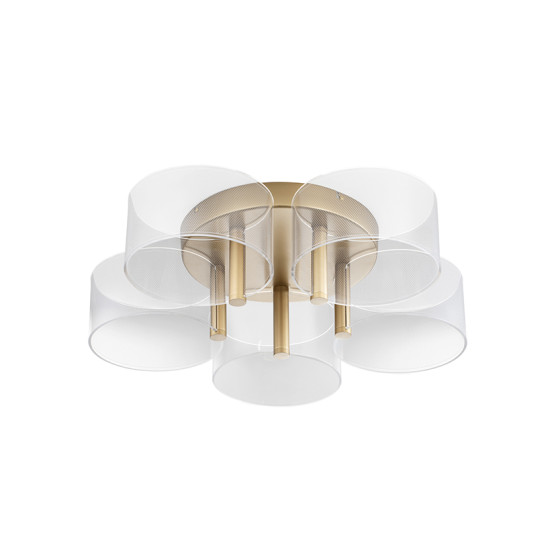 Nova Luce Gatlin arany-fehér LED mennyezeti lámpa (NL-9756712) LED 1 izzós IP20