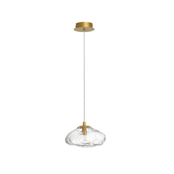 Nova Luce King sárgaréz-átlátszó függesztett lámpa (NL-9006046) G9 1 izzós IP20