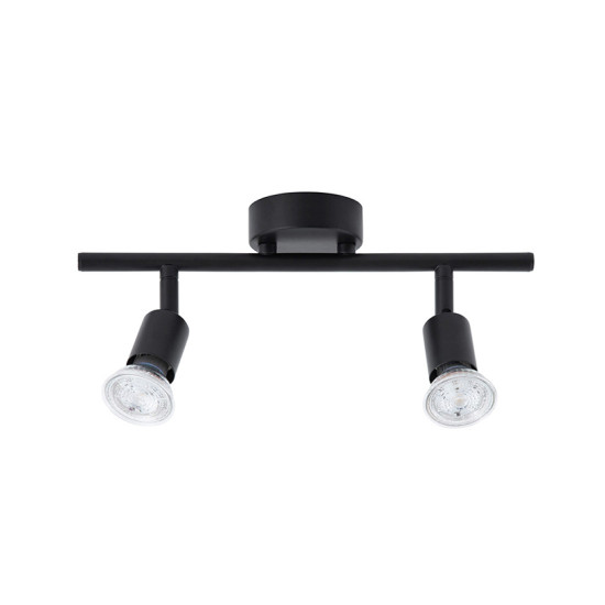 Nova Luce Lup fekete mennyezeti spotlámpa (NL-960006) GU10 2 izzós IP20
