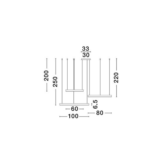 Nova Luce Motif fehér LED függesztett lámpa (NL-9530216) LED 1 izzós IP20