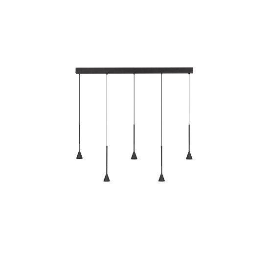 Nova Luce Net fekete LED függesztett lámpa (NL-9060218) LED 1 izzós IP20