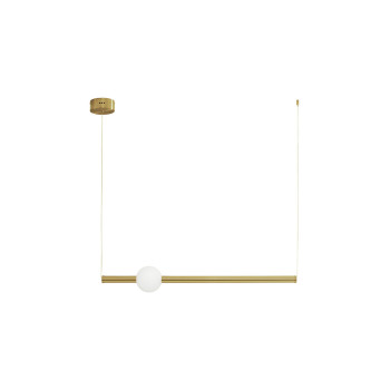 Nova Luce Neutron fehér-arany LED függesztett lámpa (NL-9054452) LED 1 izzós IP20