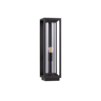 Nova Luce Pacific  fekete-átlátszó kültéri állólámpa (NL-9030603) E27 1 izzós IP65