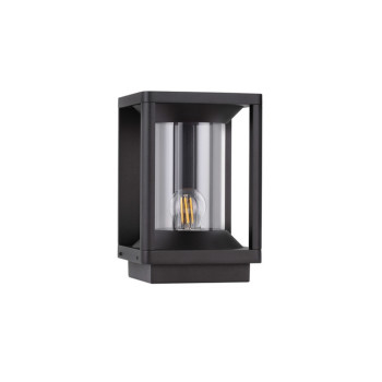 Nova Luce Pacific  fekete-átlátszó kültéri állólámpa (NL-9030606) E27 1 izzós IP65