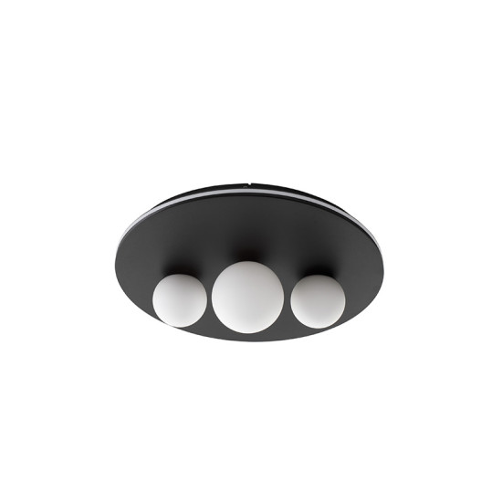 Nova Luce Velna fekete-fehér LED mennyezeti lámpa (NL-9061431) LED 1 izzós IP20