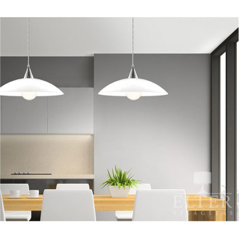Nova Luce Vicino fehér-króm függesztett lámpa (NL-6302361) E27 1 izzós IP20