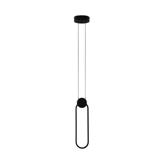 Nova Luce Wiro fekete LED függesztett lámpa (NL-9080132) LED 1 izzós IP20