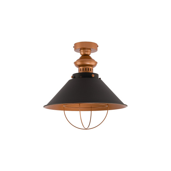 Nowodvorski Garret fekete-sárgaréz mennyezeti lámpa (TL-9247) E27 1 izzós IP20