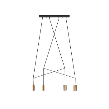 Nowodvorski IMBRA réz  függesztett lámpa (TL-7957) GU10 4 izzós IP20