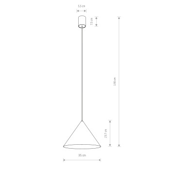 Nowodvorski Zenith sötétszürke függesztett lámpa (TL-10879) GU10 1 izzós IP20