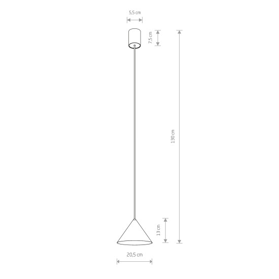 Nowodvorski Zenith sötétszürke függesztett lámpa (TL-10881) GU10 1 izzós IP20