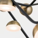 Orion Blossom fekete-réz LED mennyezeti lámpa (ORI-DL 7-649/24) LED 1 izzós IP20