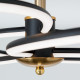 Orion Charlotte fekete-arany LED mennyezeti lámpa (ORI-DL 7-695) LED 1 izzós IP20