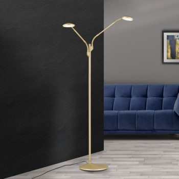 Orion Cobra matt sárgaréz LED állólámpa (ORI-Stl 12-1184/2_BR) LED 2 izzós IP20