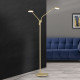 Orion Cobra matt sárgaréz LED állólámpa (ORI-Stl 12-1184/2_BR) LED 2 izzós IP20