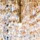 Orion Crystalriver arany-átlátszó mennyezeti lámpa (ORI-DLU 2517/120x45_GO) G9 21 izzós IP20