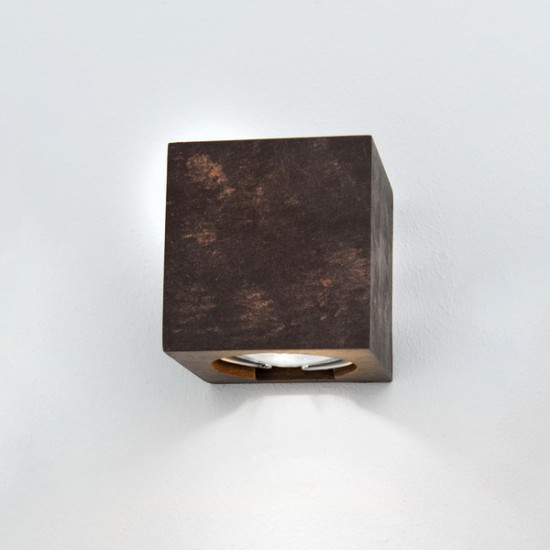 Orion Cube rozsdabarna fali lámpa (ORI-WA 2-1321_RU) GU10 1 izzós IP20