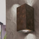 Orion Cube rozsdabarna fali lámpa (ORI-WA 2-1322_RU) GU10 2 izzós IP20