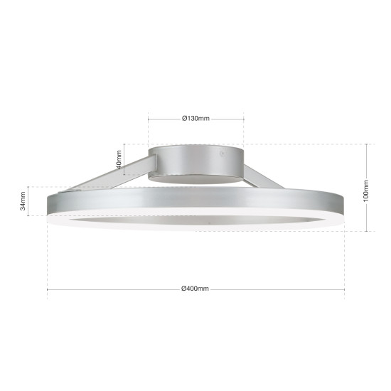Orion Float fehér LED mennyezeti lámpa (ORI-DL 7-663) LED 1 izzós IP20