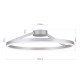 Orion Float fehér LED mennyezeti lámpa (ORI-DL 7-664) LED 1 izzós IP20