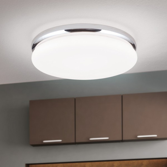 Orion James króm-opál LED mennyezeti/fali lámpa (ORI-DL 7-678/32_CHR) LED 1 izzós IP20