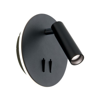 Orion Lenny fekete LED falikar (ORI-WA 2-1467_BL) LED 2 izzós IP20