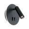 Orion Lenny fekete LED falikar (ORI-WA 2-1467_BL) LED 2 izzós IP20