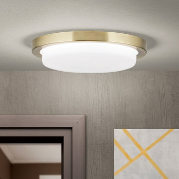 Orion Lerox sárgaréz-opál LED mennyezeti lámpa (ORI-DL 7-668/20_BR) LED 1 izzós IP20