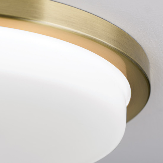Orion Lerox sárgaréz-opál LED mennyezeti lámpa (ORI-DL 7-669/30_BR) LED 1 izzós IP20