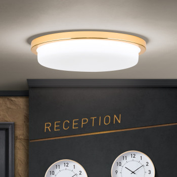 Orion Lerox arany-opál LED mennyezeti lámpa (ORI-DL 7-669/30_GO) LED 1 izzós IP20