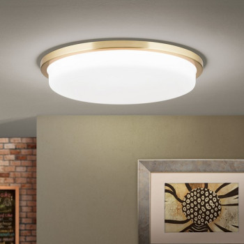 Orion Lerox csiszolt sárgaréz-opál LED mennyezeti lámpa (ORI-DL 7-670/40_B_BR) LED 1 izzós IP20
